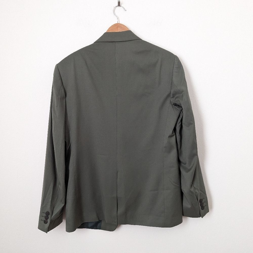 NWT Zara men's muted green Stretch Suit business casual office jacket blazer - Picture 6 of 7